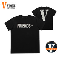 VLONE 【美版】反光大V短袖T恤男夏季新款潮牌