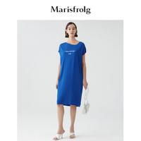 限尺码：Marisfrolg 玛丝菲尔 简约直身廓形T恤长裙连衣裙夏季裙子连衣裙女夏