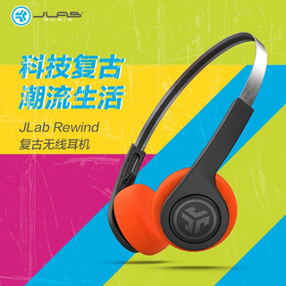 JLAB Rewind Wireless 复古风头戴式无线耳机  带麦克风 穿搭造型