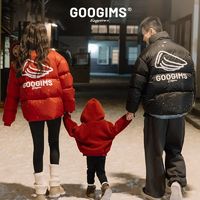 Googims 新年战袍羽绒服男时尚百搭男女同款白鸭绒宽松情侣款外套