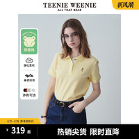 TEENIE WEENIE TeenieWeenie小熊2024年夏季新款POLO衫多巴胺短袖T恤