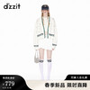 DZZIT周冬雨同款地素网球百褶裙2024春季简约百搭休闲设计女 白色 M