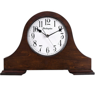 威灵顿 座钟   欧式座钟客厅大号实木台钟创意钟表复古摆件中式时钟 T10408A-数字座钟