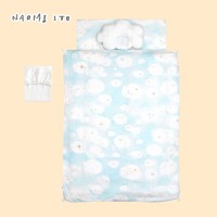 Hoppetta 日本Naomi Ito婴儿便携式床品7件床组幼儿园宝宝午睡被套床垫套装