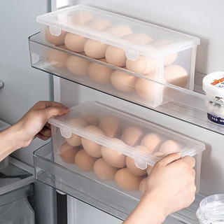 放鸡蛋收纳盒冰箱侧门整理厨房鸡蛋盒保鲜盒食品级 冰箱侧门鸡蛋盒（2个装）