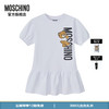 MOSCHINO莫斯奇诺24春夏儿童Teddy Bear小熊Logo徽标童装连衣裙 白色 6A