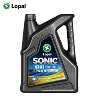 LOPAL 龙蟠 Long Pan）SONIC K30 合成汽车发动机机油SP 5W-30 4L 保养卡