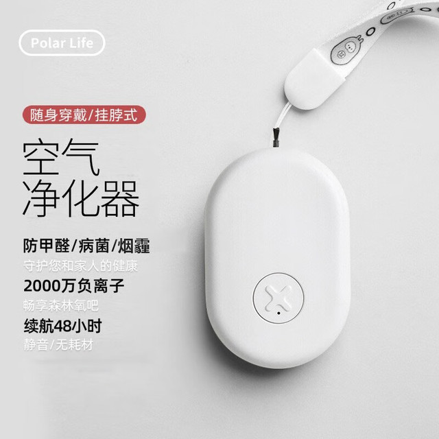 极地物种   空气净化器 除负离子过滤器   简洁白