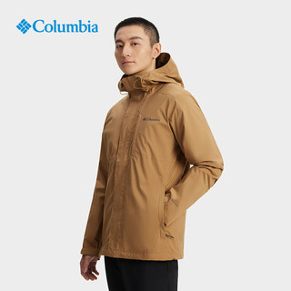 Columbia哥伦比亚户外同款男女防水山野冲锋衣旅游徒步登山外套RE0086 257卡其色24 M(175/96A)