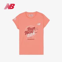 百亿补贴：new balance 女子户外休闲运动短袖T恤 AWT0106P