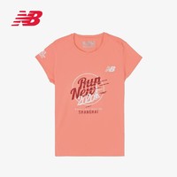 百亿补贴：new balance 女子户外休闲运动短袖T恤 AWT0106P