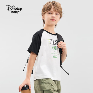 迪士尼（Disney）童装儿童t恤男女童短袖夏季休闲打底衫宝宝上衣婴儿夏装 碳黑-男 150cm【拍3件方便换洗】