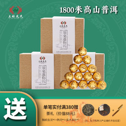 土林 凤凰 2019年 120g银毫迷你沱普洱茶生茶 旅行便携装礼盒装