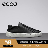 爱步（ECCO）休闲板鞋 百搭透气运动鞋休闲舒适小白鞋 街头趣闯291503 黑色29150301001 37