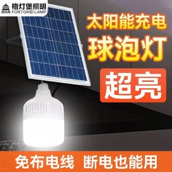 格灯堡 太阳能灯家用庭院灯新农村led户外照明灯露营夜市摆摊灯泡