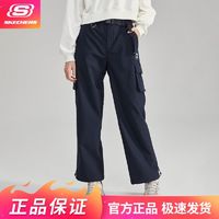 百亿补贴：SKECHERS 斯凯奇 加绒保暖防泼水秋冬时尚百搭女士工装风运动休闲裤L423W088