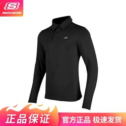 SKECHERS 斯凯奇 春夏经典常规男士长袖衫针织长袖polo衫P423M143