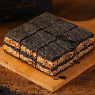 面包新语甜品黑芝麻拿破仑蛋糕礼盒装6英寸(252g) 下午茶点心 休闲零食