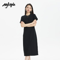 MJ STYLE MJstyle23年新款短袖连衣裙女秋季简约气质舒适通勤经典时尚