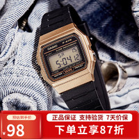 CASIO 卡西欧 手表 时尚简约复古小方块 潮流运动百搭电子表学生表 F-91WM-9A