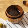 摩登主妇酸枣整木碗家用木头碗儿童木质米饭碗木餐具实木防摔汤碗 4.5英寸米饭碗