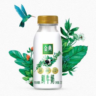 金典鲜牛奶235ml*2+450ml*2瓶装巴氏杀菌低温