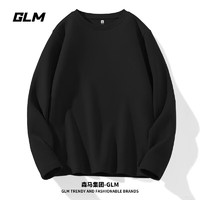 GLM 加绒T恤男冬季纯色简约半高领长袖男士基础百搭上衣