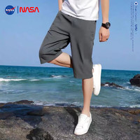 NASAOVER 男士潮牌冰丝5分短裤