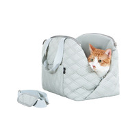 DO DO PET DO PET猫包外出便携包大号保暖冬季宠物包手提单肩包大容量可折叠手拎包 菱格纹- 16，12