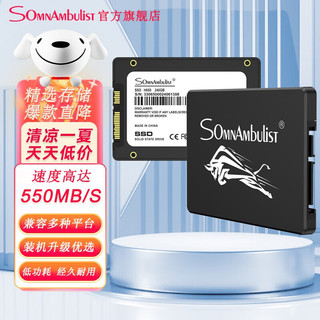 SomnAmbulist 2.5英寸120GB固态硬盘全新128GB台式机240Gb笔记256GbSSD 512G   1TB 60GB标配版