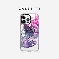 CASETiFY 「奇想日常」艺术家充气漆粉海龙适用iPhone14/Plus/Pro/Max透明手机壳