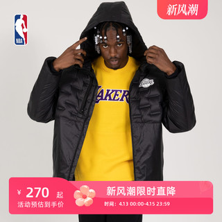 NBA 男士连帽羽绒服 LWAPFW21DN10714LAL 黑色L