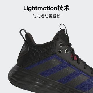 adidas OWNTHEGAME 2.0团队款实战运动篮球鞋男子阿迪达斯 黑/蓝 43