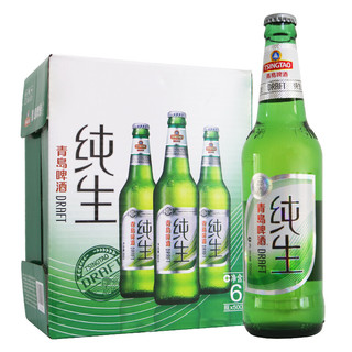 TSINGTAO 青岛啤酒 纯生8度啤酒 500ml 6瓶