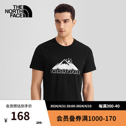 THE NORTH FACE 北面 TheNorthFace北面短袖T恤款户外舒适|7WAQ JK3/黑色 L/175