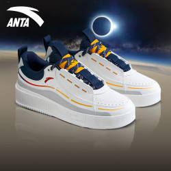 anta安踏板鞋男款2024春季新款潮流厚底增高休闲小白鞋学生运动鞋子