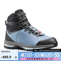 DECATHLON 迪卡侬 登山鞋男户外防水爬山夏季徒步鞋女ODS蓝色_女40-2899334