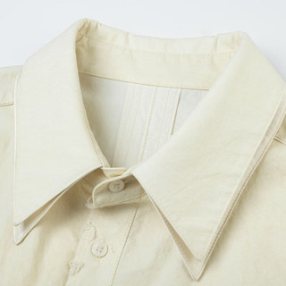 英克斯（inxx）APYD 时尚潮牌夏短袖衬衣男女同款APE2040652 米白色 S
