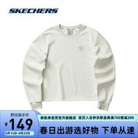 SKECHERS 斯凯奇 女子针织卫衣套头圆领运动百搭休闲L423W056