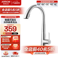 ARROW 箭牌卫浴 AE45109SS 隐藏式抽拉龙头 冰河银