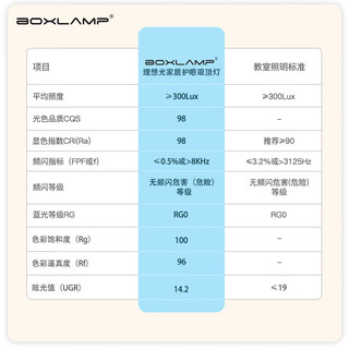 BOXLAMP方形吸顶灯led阳台卧室厨房灯具书房过道客厅房间全光普瑞护眼灯 30cm适6-12平【三色调光护眼】 三色调光