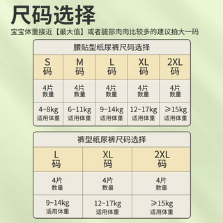 祺安*熊猫乳木果油护臀系列柔软亲肤大吸收新生儿尿裤拉拉裤 纸尿裤M码4片6-11KG