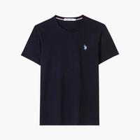 U.S. POLO ASSN. 春夏男士柔软亲肤时尚百搭圆领短袖上衣大众休闲薄款纯棉男式T恤