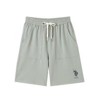 U.S. POLO ASSN. 春夏男士中腰直筒简约舒适短裤大众休闲亲肤透气百搭男式休闲裤