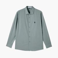 U.S. POLO ASSN. 春夏男士舒适透气长袖上衣大众休闲亲肤柔软男式衬衫