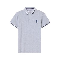 U.S. POLO ASSN. 春夏男士柔软舒适防风透气时尚上衣大众休闲纯棉短袖POLO衫男