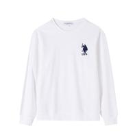 限尺码：U.S. POLO ASSN. 春夏男士简约百搭圆领套头长袖上衣大众休闲柔软亲肤薄款男式卫衣