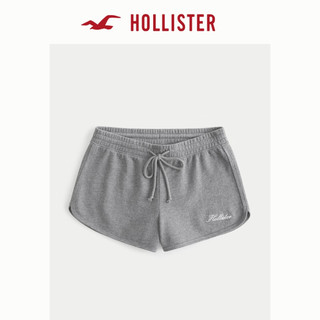 HOLLISTER24春夏高腰毛圈布休闲运动风海豚短裤 女 355922-1 麻灰色 S (165/68A)