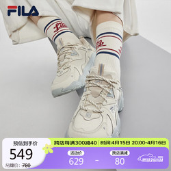 FILA 斐乐 官方猫爪鞋4代女鞋老爹鞋2024女子复古休闲鞋运动鞋