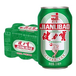 JIANLIBAO 健力宝 运动碳酸饮料柠蜜味330ml*6罐 经典国潮1984